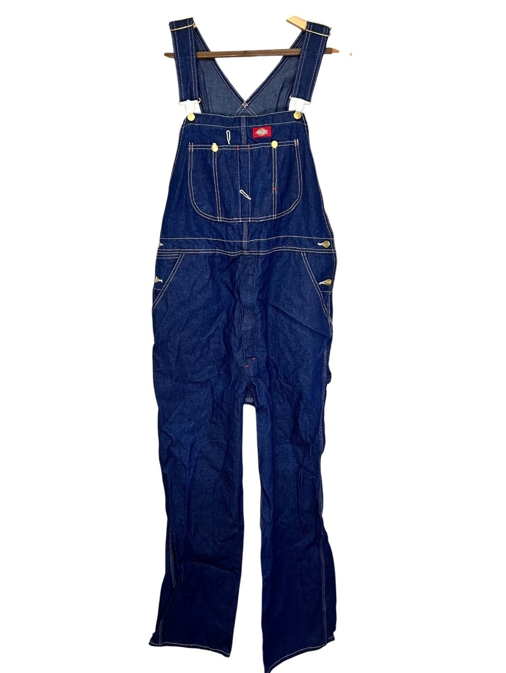 Dickies Men’s 36x34 Indigo Denim Bib Overalls Workwear Heavy Duty Cotton 8329NB - Picture 2 of 8